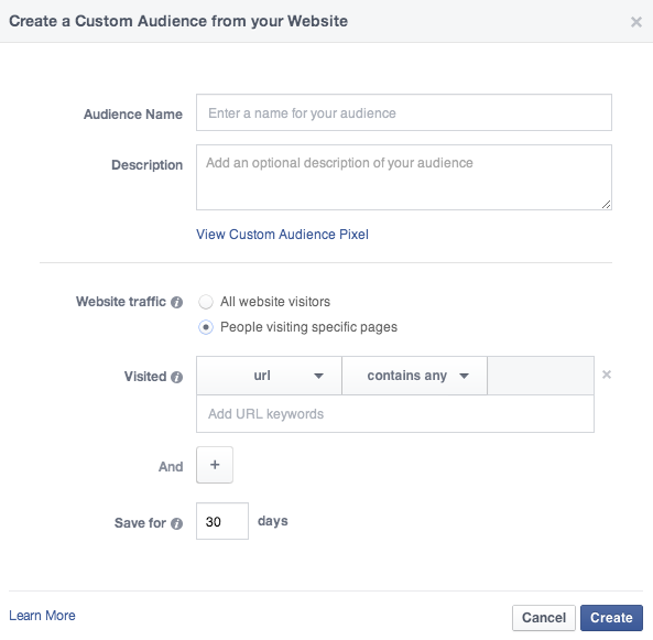 create-custom-website-audience