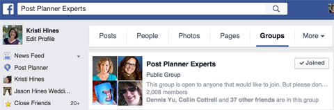 facebook group example