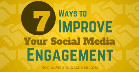 improve social media engagement